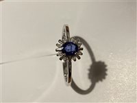 Anneau Lucciole Gioielli Femme Kate in Or blanc Zaffiro 0.19 Ct ANHELIOS/1Z - ANHELIOS/1Z
